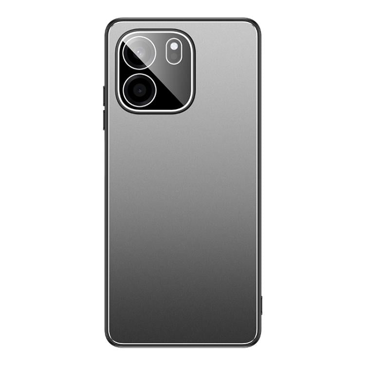 For OnePlus Turbo 6V Golden Shield Metal Frosted Lens Film Phone Case
