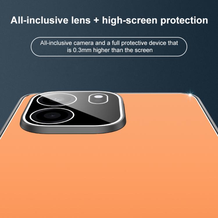 For OnePlus Turbo 6V Golden Shield Metal Frosted Lens Film Phone Case