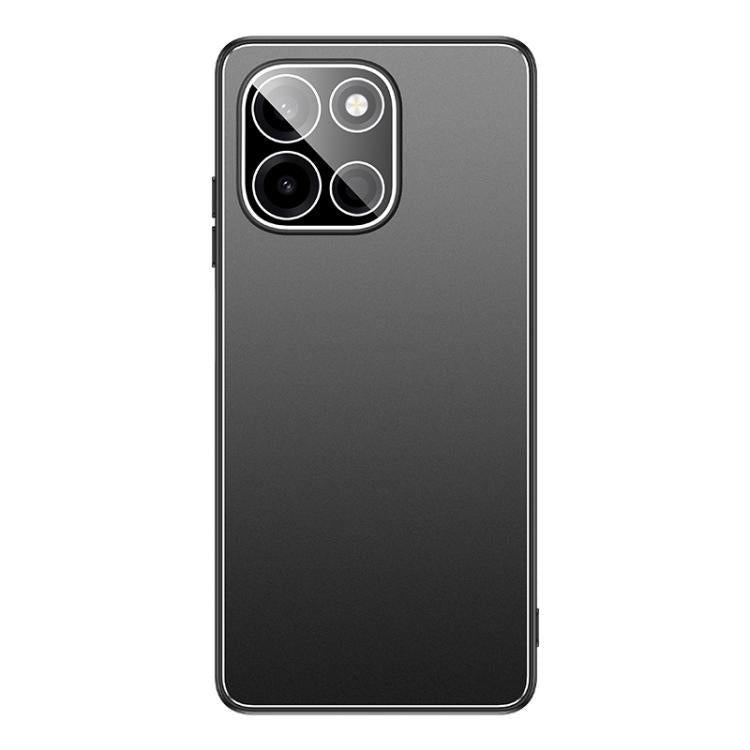 For OnePlus Turbo 6 Golden Shield Metal Frosted Lens Film Phone Case