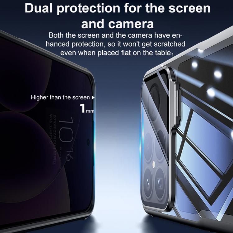 For Redmi K90 Pro Max Blade Transparent Full Coverage Lens Holder Shockproof Phone Case - Graphite Black