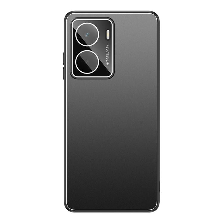 For Realme Neo7x Golden Shield Metal Frosted Lens Film Phone Case