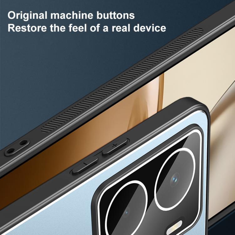 For Realme Neo7x Golden Shield Metal Frosted Lens Film Phone Case