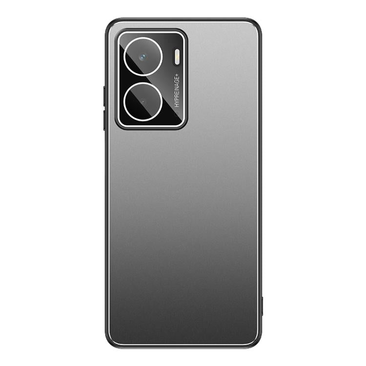 For Realme Neo7x Golden Shield Metal Frosted Lens Film Phone Case
