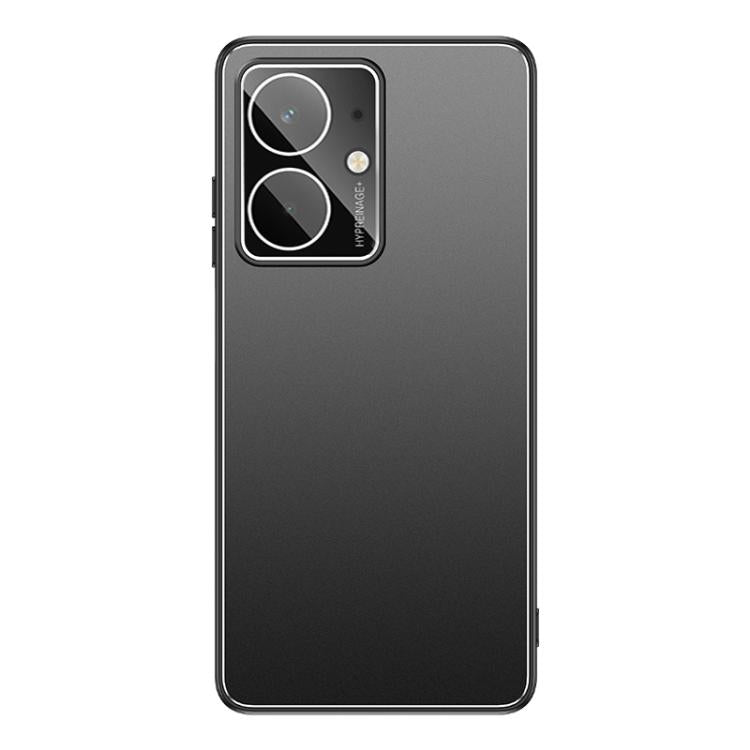 For Realme Neo7 SE Golden Shield Metal Frosted Lens Film Phone Case