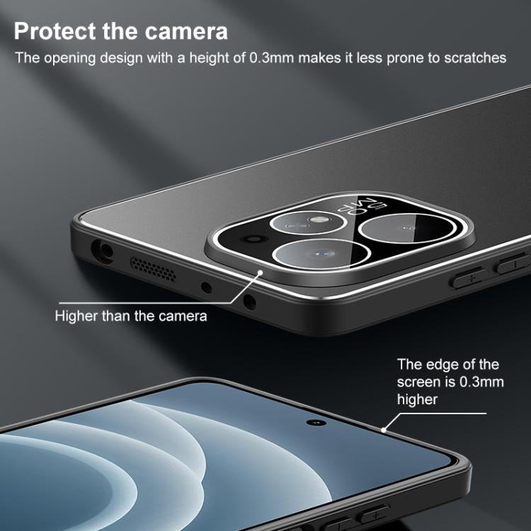 For Realme Neo7 Turbo Golden Shield Metal Frosted Lens Film Phone Case