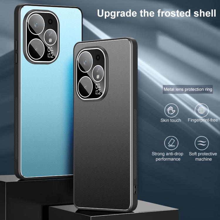 For Realme Neo7 Turbo Golden Shield Metal Frosted Lens Film Phone Case