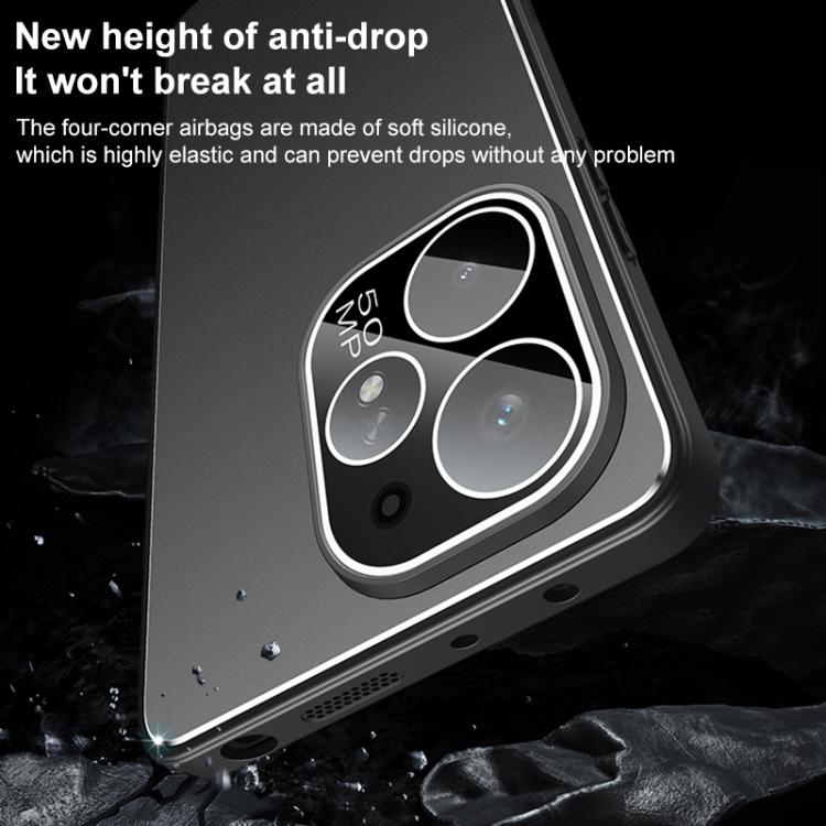 For Realme Neo7 Turbo Golden Shield Metal Frosted Lens Film Phone Case