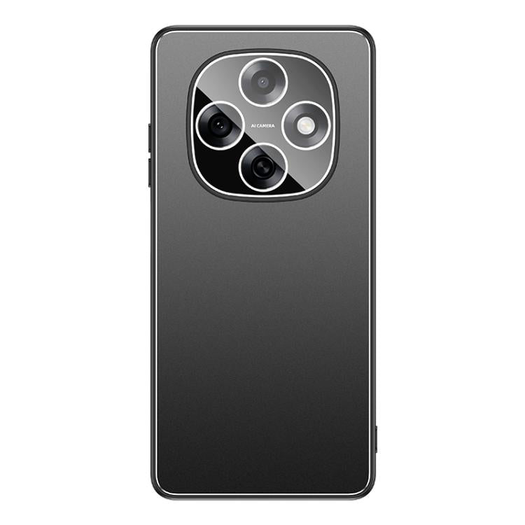 For OPPO A6 Pro 5G Golden Shield Metal Frosted Lens Film Phone Case