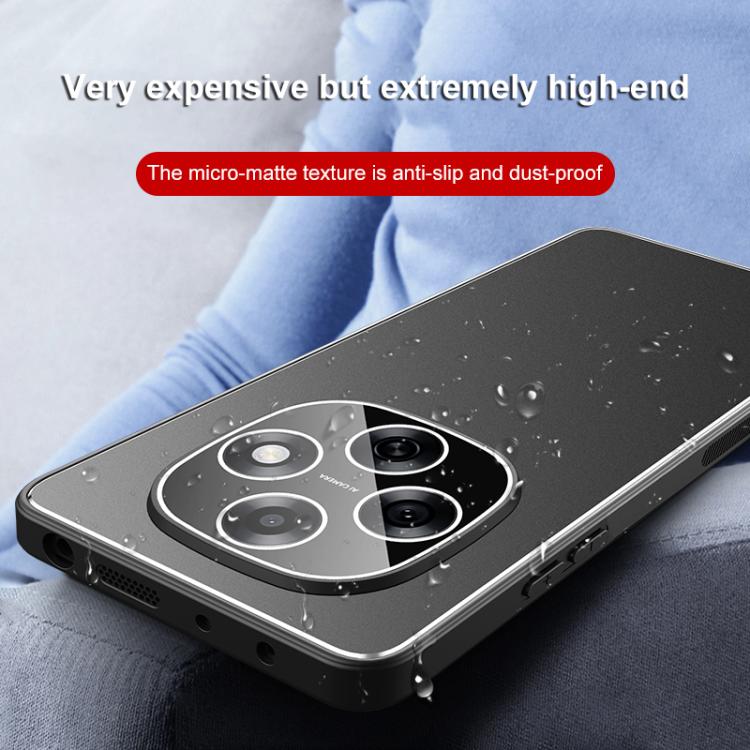 For OPPO A6 Pro 5G Golden Shield Metal Frosted Lens Film Phone Case