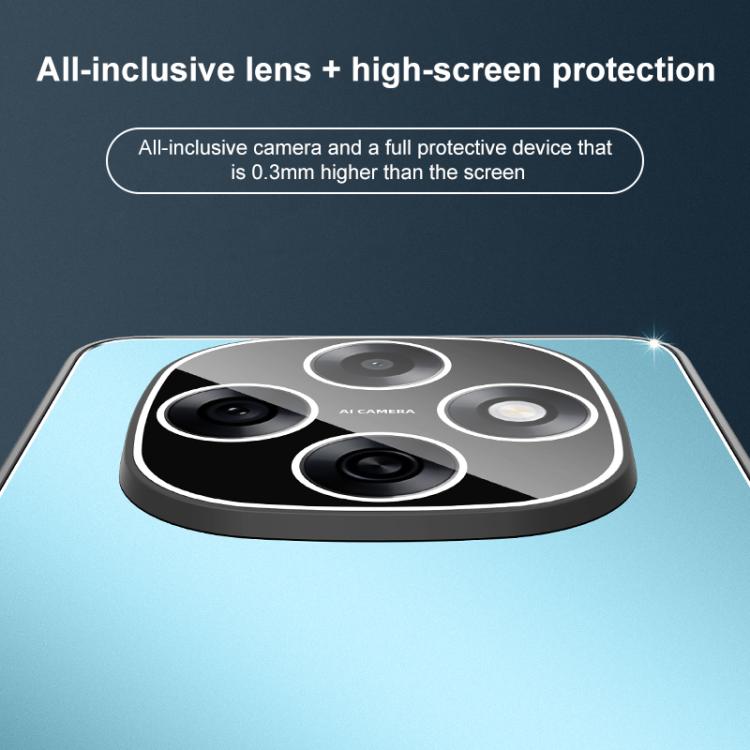 For OPPO A6 Pro 5G Golden Shield Metal Frosted Lens Film Phone Case