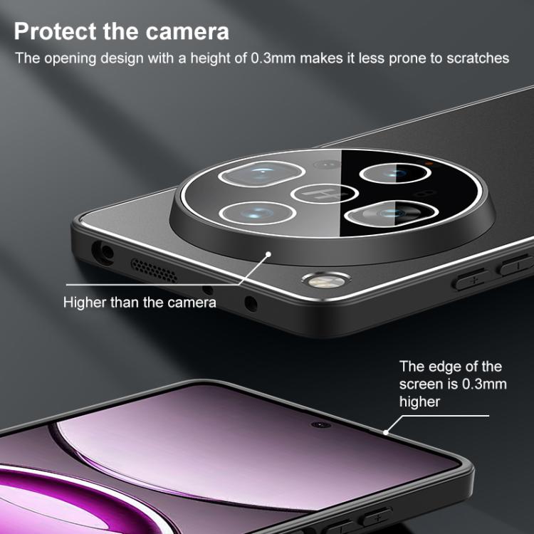 For OPPO Find X8s+ Golden Shield Metal Frosted Lens Film Phone Case
