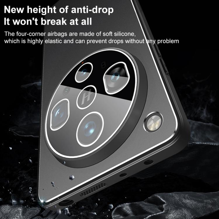 For OPPO Find X8s+ Golden Shield Metal Frosted Lens Film Phone Case