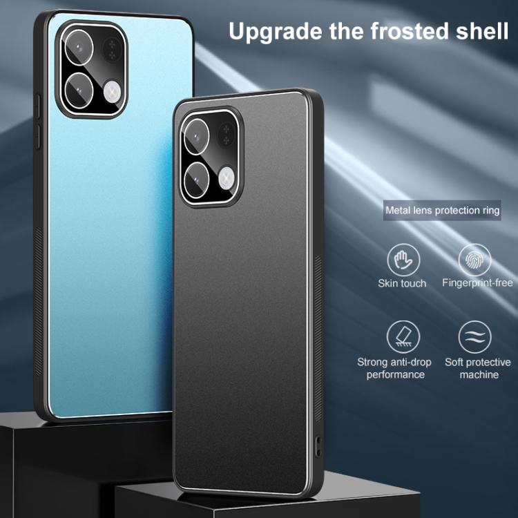 For OPPO K13 Golden Shield Metal Frosted Lens Film Phone Case