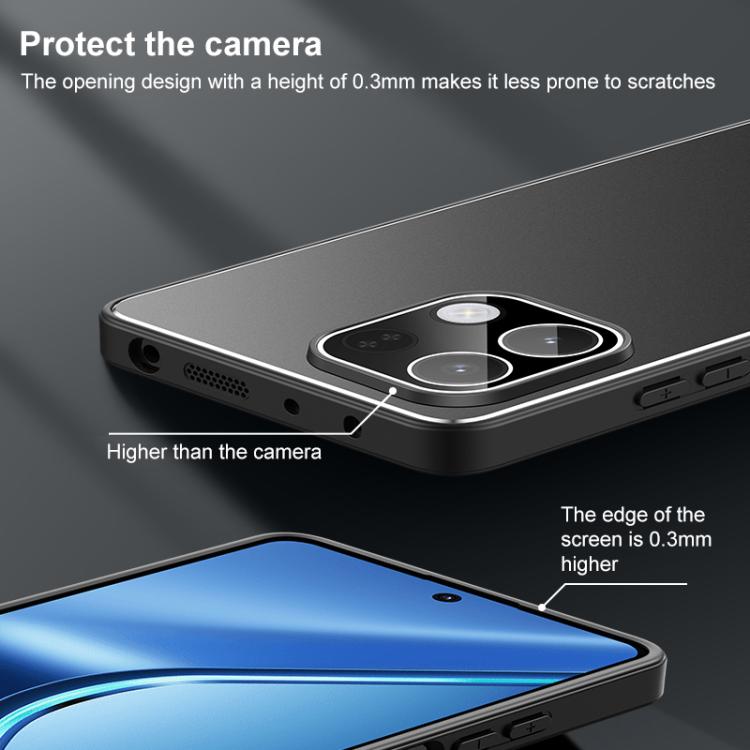 For OPPO K13 Golden Shield Metal Frosted Lens Film Phone Case