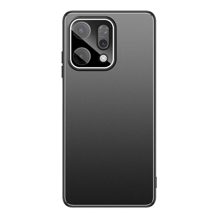 For OPPO Reno14 Golden Shield Metal Frosted Lens Film Phone Case