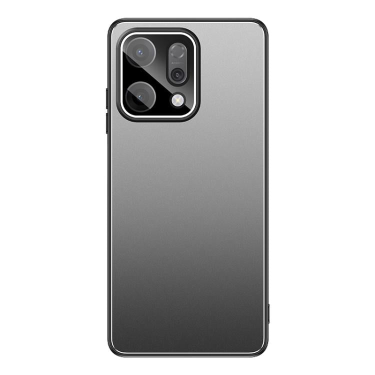 For OPPO Reno14 Golden Shield Metal Frosted Lens Film Phone Case