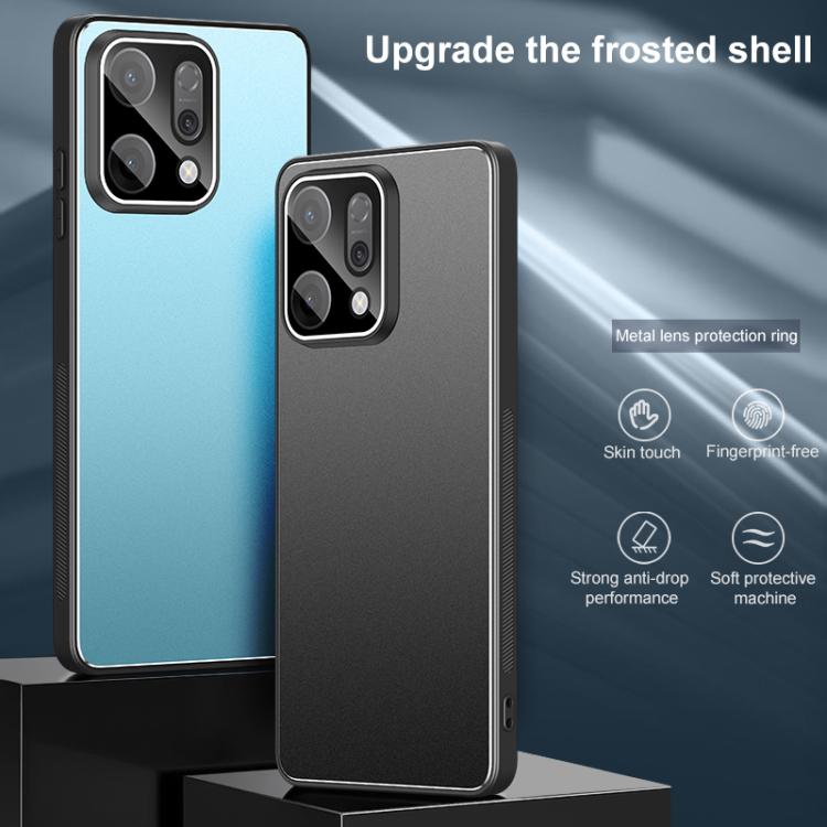 For OPPO Reno14 Golden Shield Metal Frosted Lens Film Phone Case