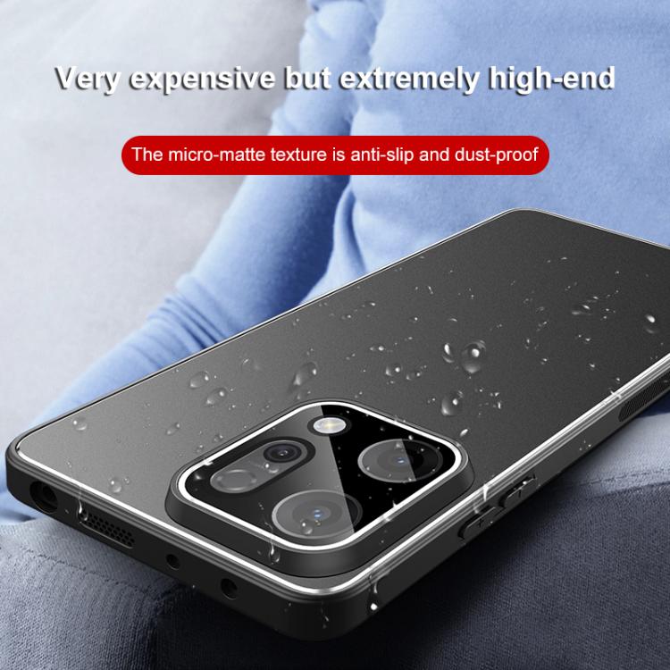 For OPPO Reno14 Golden Shield Metal Frosted Lens Film Phone Case