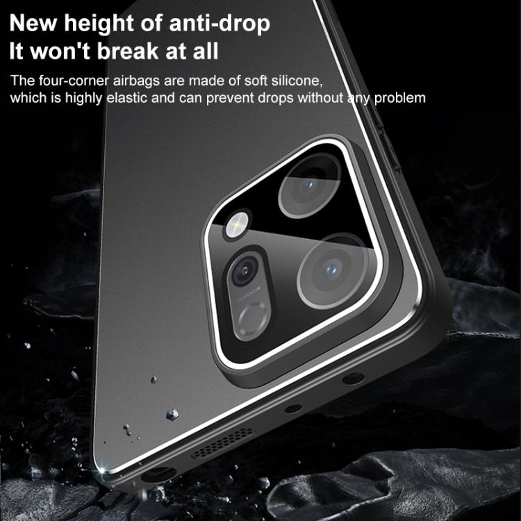 For OPPO Reno14 Golden Shield Metal Frosted Lens Film Phone Case