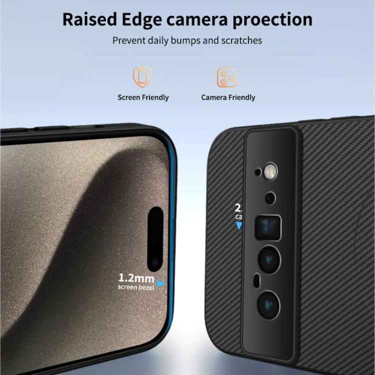 For Google Pixel 6 Pro WANLONFENG TQ Series Magnetic Carbon Fiber Texture PC Hybrid TPU Phone Case