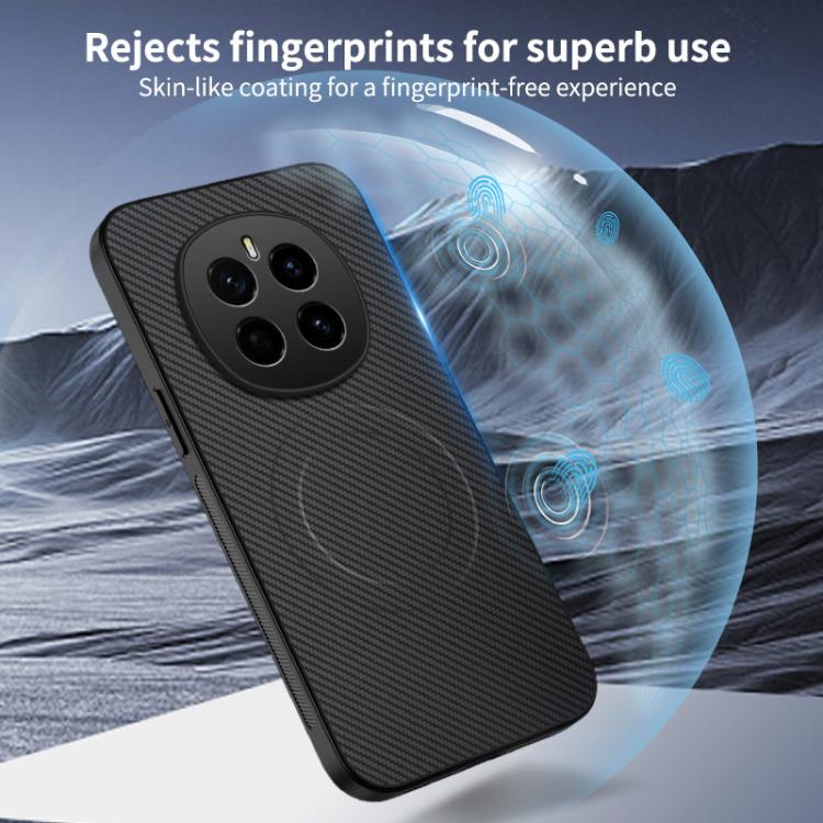 For Honor Magic7 5G WANLONFENG TQ Series Magnetic Carbon Fiber Texture PC Hybrid TPU Phone Case