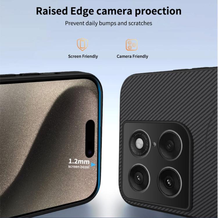 For Motorola Signature 5G WANLONFENG TQ Series Magnetic Carbon Fiber Texture PC Hybrid TPU Phone Case