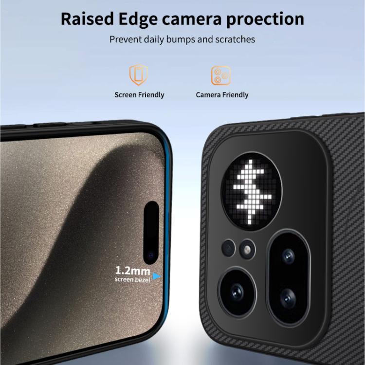 For Nothing Phone 4a Pro WANLONFENG TQ Series Magnetic Carbon Fiber Texture PC Hybrid TPU Phone Case