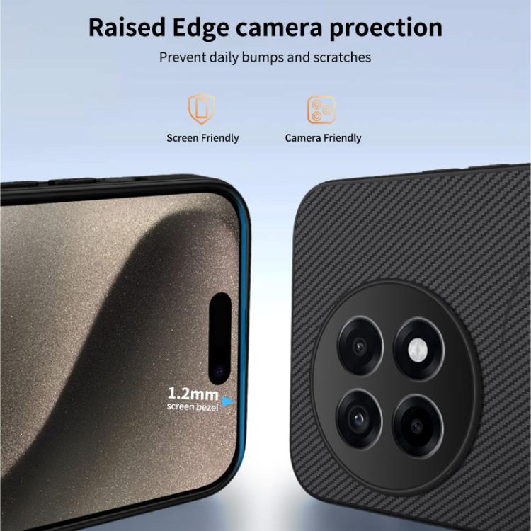 For OnePlus Ace 5 5G / 13R 5G WANLONFENG TQ Series Magnetic Carbon Fiber Texture PC Hybrid TPU Phone Case