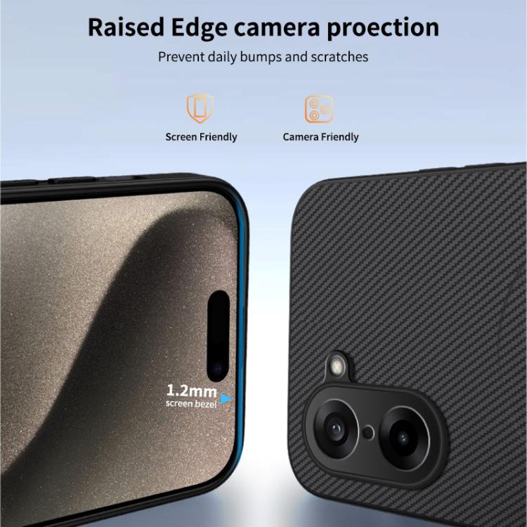 For OnePlus Ace 5 Racing / Nord CE5 5G WANLONFENG TQ Series Magnetic Carbon Fiber Texture PC Hybrid TPU Phone Case