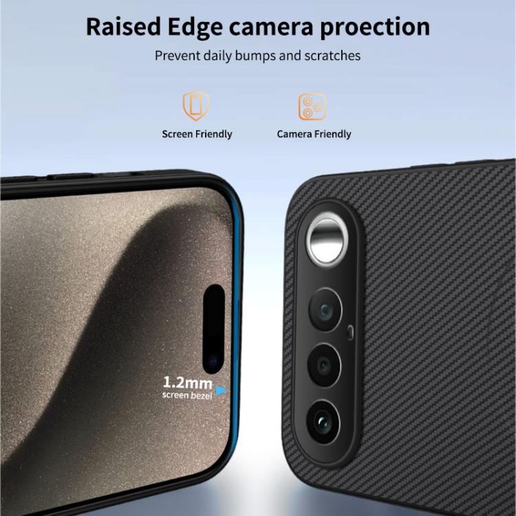 For Realme 16 5G WANLONFENG TQ Series Magnetic Carbon Fiber Texture PC Hybrid TPU Phone Case