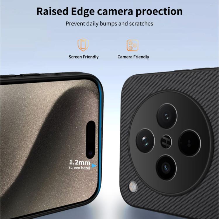 For OPPO Find X8 5G WANLONFENG TQ Series Magnetic Carbon Fiber Texture PC Hybrid TPU Phone Case