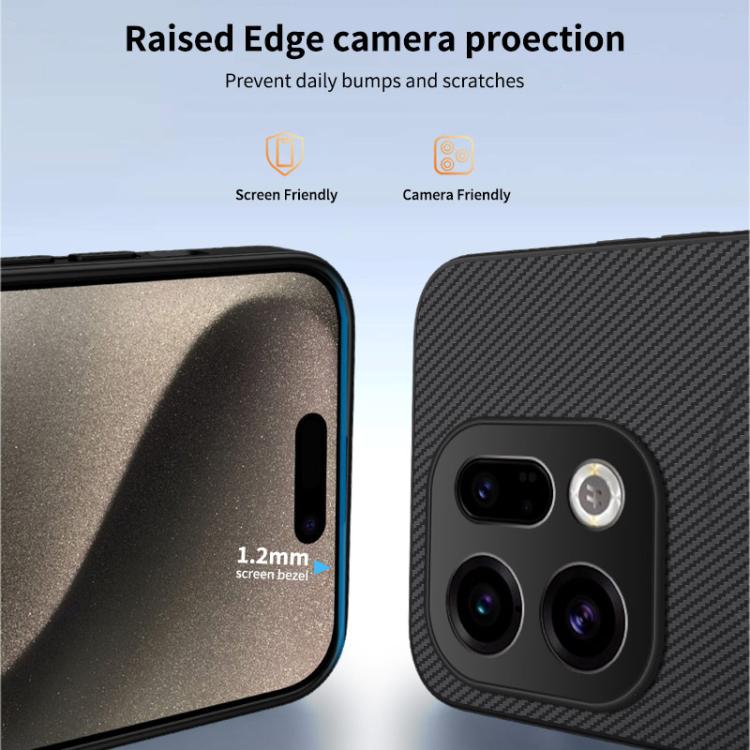 For OPPO Find X9 5G WANLONFENG TQ Series Magnetic Carbon Fiber Texture PC Hybrid TPU Phone Case