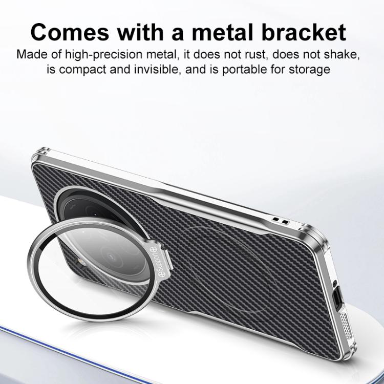 For OPPO Find X8 Carbon Fiber Textured Electroplated Lens Holder Magnetic Phone Case