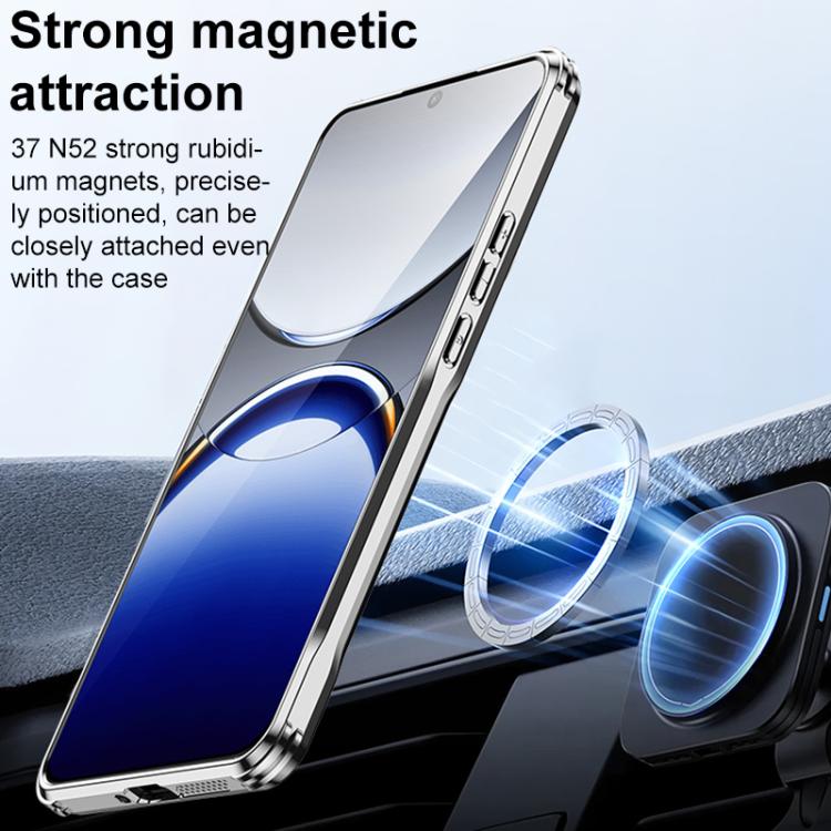 For OPPO Find X8 Carbon Fiber Textured Electroplated Lens Holder Magnetic Phone Case