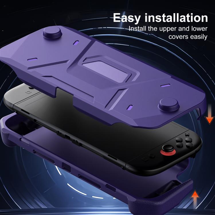 For Nintendo Switch 2 XDcase Mecha Style TPU Middle Frame & PC Front Cover Protective Case