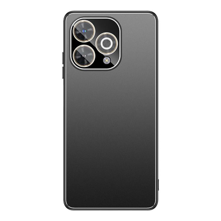 For Wiko Hi Enjoy 80 Pro Golden Shield Metal Frosted Lens Film Phone Case