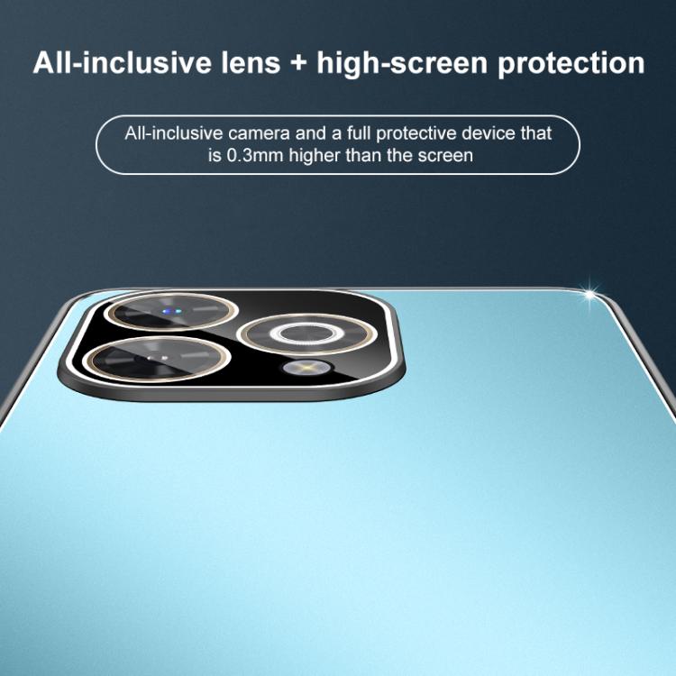 For Wiko Hi Enjoy 80 Pro Golden Shield Metal Frosted Lens Film Phone Case