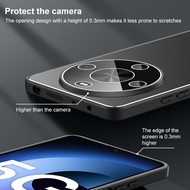 For Wiko Hi Enjoy 70 Plus Golden Shield Metal Frosted Lens Film Phone Case