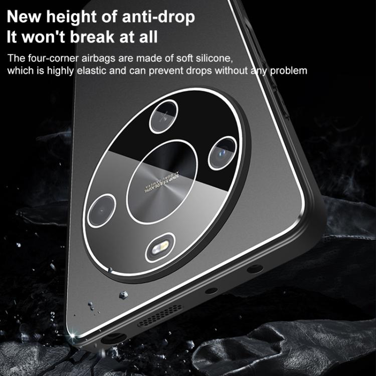 For Wiko Hi Enjoy 70 Plus Golden Shield Metal Frosted Lens Film Phone Case