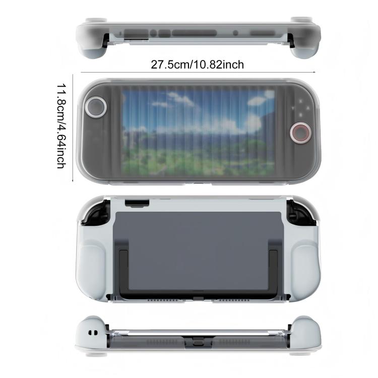 For Nintendo Switch 2 XDcase Transparent Armor Soft-Touch TPU Protective Case with Front Cover
