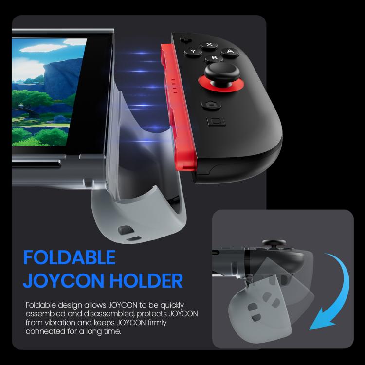 For Nintendo Switch 2 XDcase Transparent Armor Soft-Touch TPU Protective Case with Front Cover