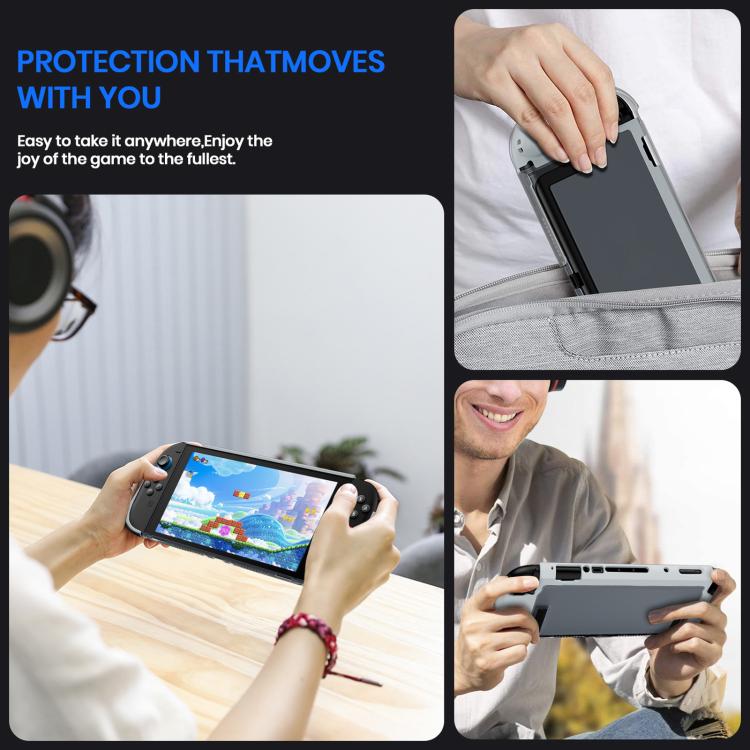 For Nintendo Switch 2 XDcase Transparent Armor Soft-Touch TPU Protective Case with Front Cover