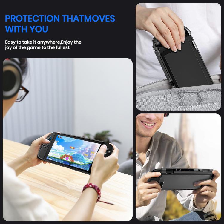 For Nintendo Switch 2 XDcase Transparent Armor Soft-Touch TPU Protective Case with Front Cover