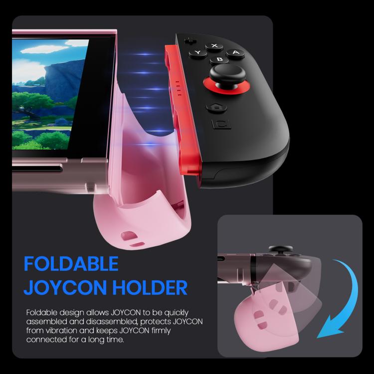 For Nintendo Switch 2 XDcase Transparent Armor Soft-Touch TPU Protective Case with Front Cover