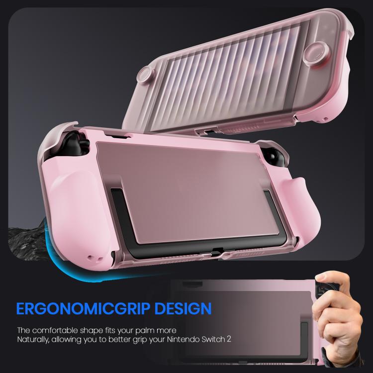 For Nintendo Switch 2 XDcase Transparent Armor Soft-Touch TPU Protective Case with Front Cover