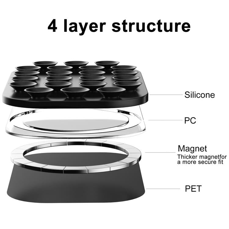 Reusable Silicone Magnetic Phone Holder