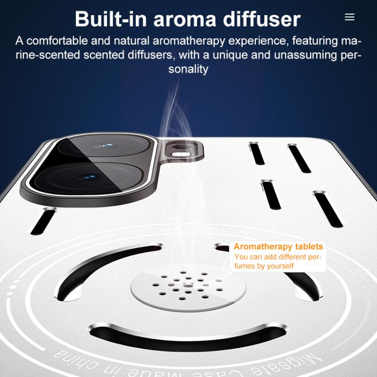 For vivo iQOO Neo9 Aromatherapy Full Coverage Lens Magnetic Heat Dissipation Phone Case