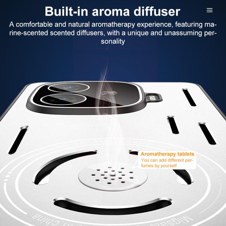 For vivo iQOO Z9 Aromatherapy Full Coverage Lens Magnetic Heat Dissipation Phone Case