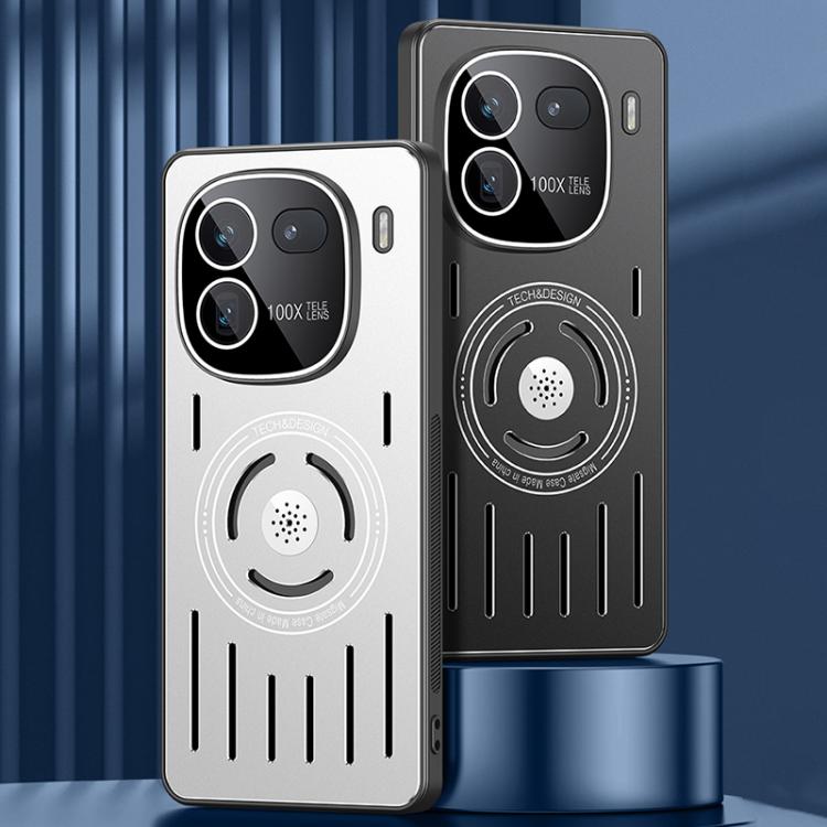 For vivo iQOO 12 Aromatherapy Full Coverage Lens Magnetic Heat Dissipation Phone Case