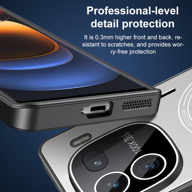 For vivo iQOO 12 Aromatherapy Full Coverage Lens Magnetic Heat Dissipation Phone Case